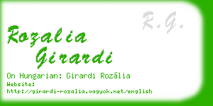 rozalia girardi business card